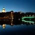 ILUMINACION PUENTE LAGO DE LA ALAMEDA DIA MUNDIAL DE LA SALUD MENTAL