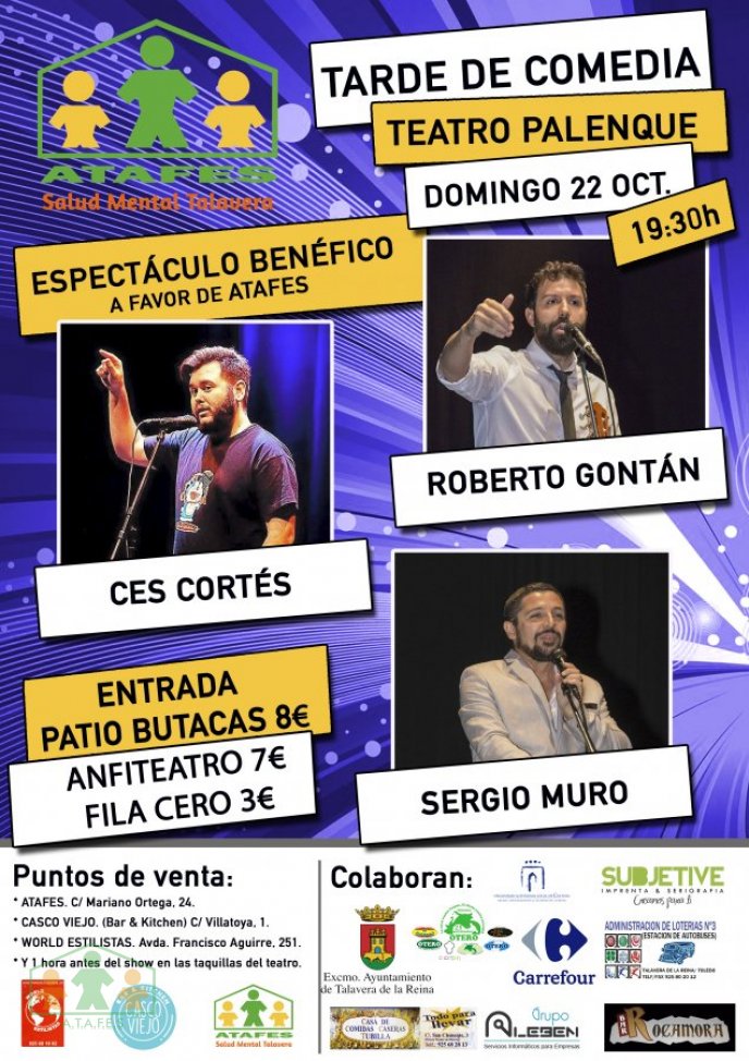 TARDE DE COMEDIA A BENEFICIO DE ATAFES